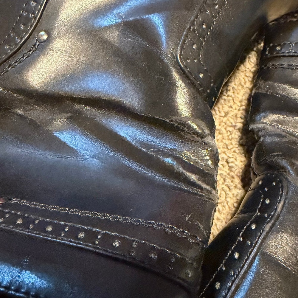 Mudd Black Ankle Boots Womens Size 9 Mid Heel Zip Booties Y2K - Picture 6 of 9